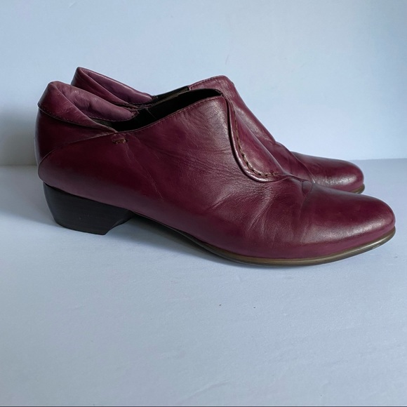 Vintage leather pumps in unique merlot colour 37.5 - Picture 2 of 10